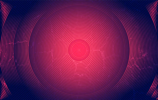 istock abstract background with red and blue lines circle fingerprint effect, abstract purple background with a spiral design in the center. 2174322178