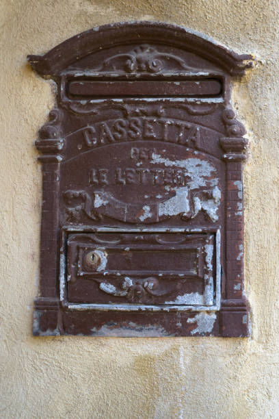 istock Old Italian mailbox, with 'mailbox' written in Italian. 2174329852