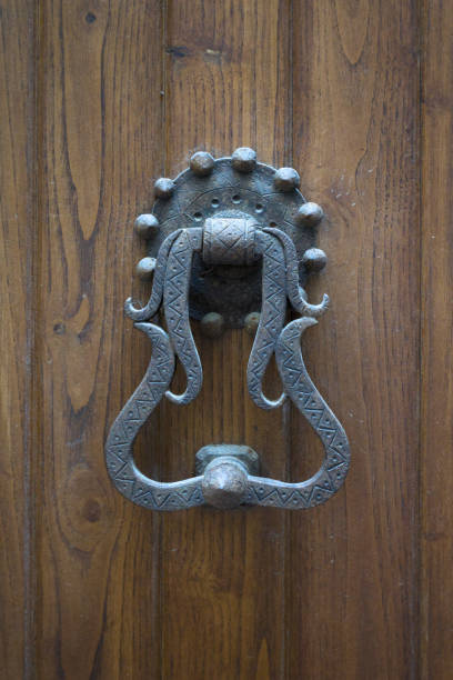 istock Old door knocker in medieval town 2174329934