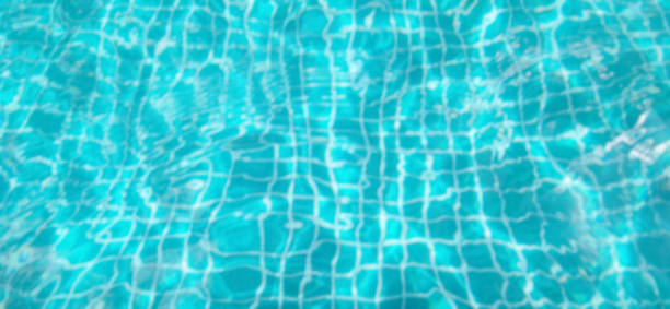 istock Blurred image of water and tiles in pool. 2174334394