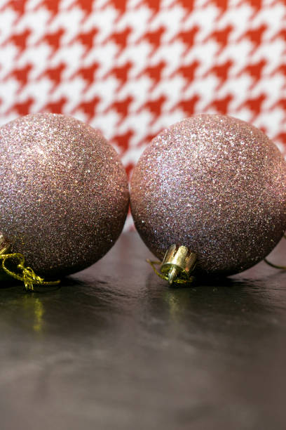 golden christmas balls