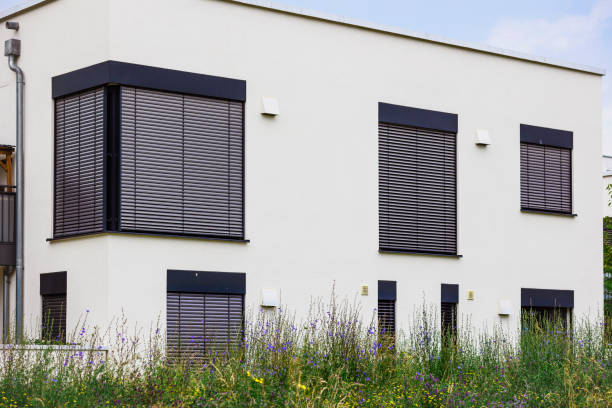 istock External Blinds of Modern Building Apartment 2174338071