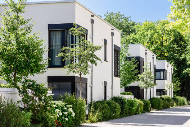 istock Modern Apartment Building in Green City 2174338907