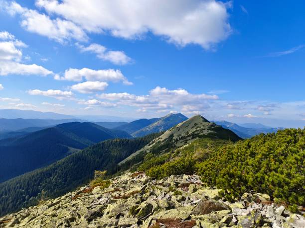 istock Mountain and sky, Carpathian rock 2174343502