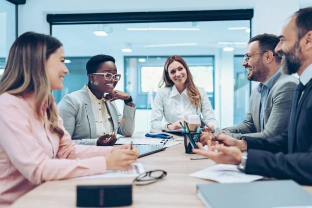 istock Business team having a meeting 2174348263