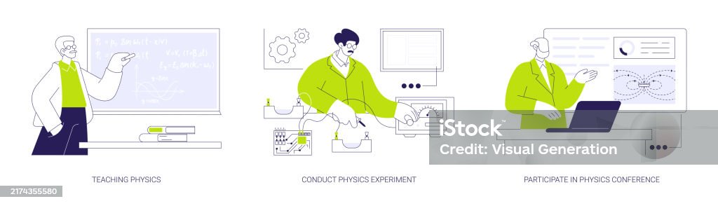 Physics Abstract Concept Vector Illustrations Stock Illustration ...