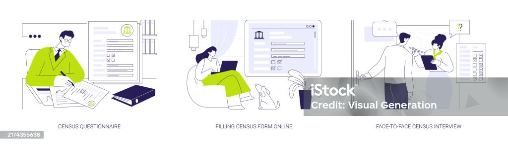 Population Census Abstract Concept Vector Illustrations Stock ...
