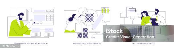 Materials Science Vector Materials Scientist Abstract Concept Vector Illustrations Stock ...