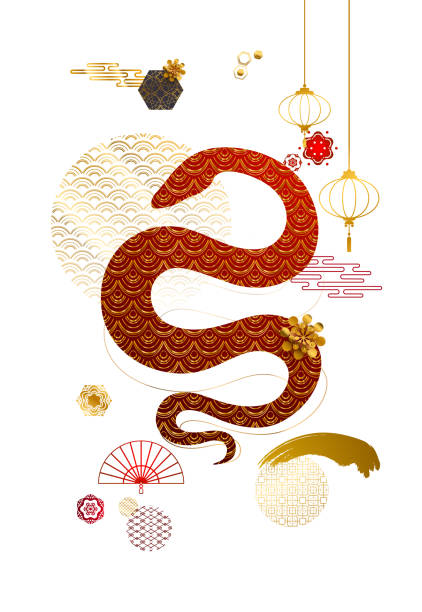 istock Happy Chinese New Year 2025, lunar year of Snake. 2174361130