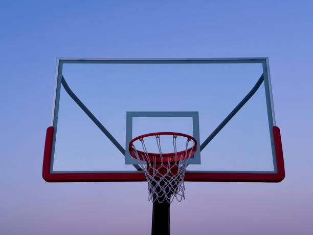 istock basketball hoop against the blue sky 2174365955