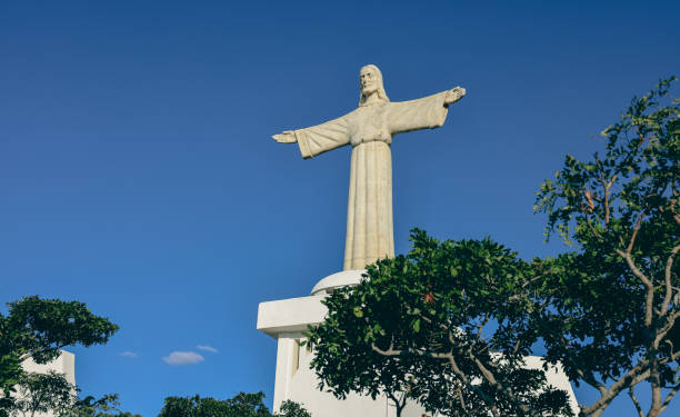 istock Christ the King statue overlooks Lubango Angola showcasing its impressive height against a clear blue sky 2174366950