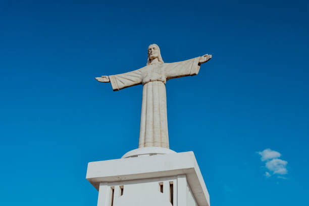 istock Statue of Christ the King overlooking Lubango Angola showcasing impressive architecture against a clear blue sky 2174366957