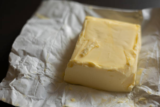 Stick of Butter Cut Close-Up