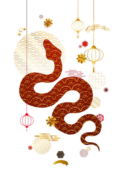 istock Happy Chinese New Year 2025, lunar year of Snake. 2174368737