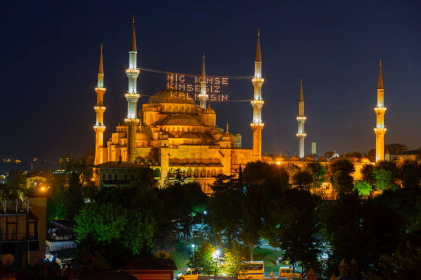 istock Sultanahmet Mosque and Hagia Sophia Mosque in the same frame 2174369799