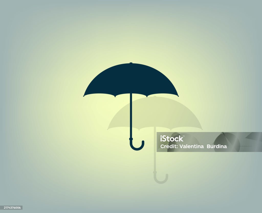 우산 아이콘 벡터 일러스트 레이 션 우산에 대한 스톡 벡터 아트 및 기타 이미지 - 우산, 가을, 개념 - iStock