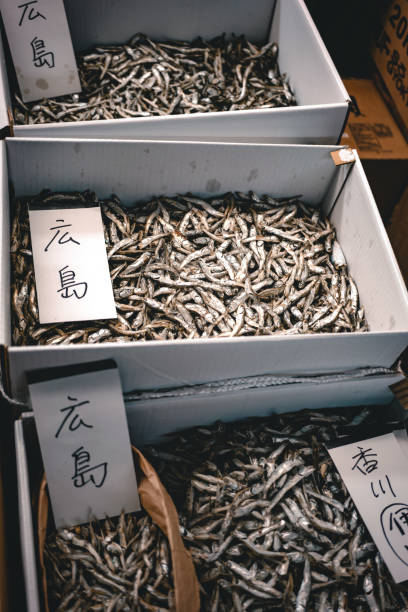 Freshly Dried Fish at a Local Market