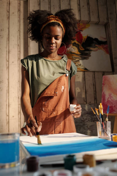 istock Creating Abstract Painting in Studio with Natural Light 2174384462