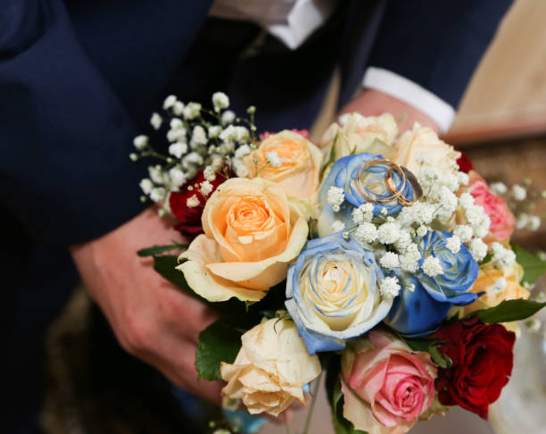 Wedding bouquet ready for its bride
