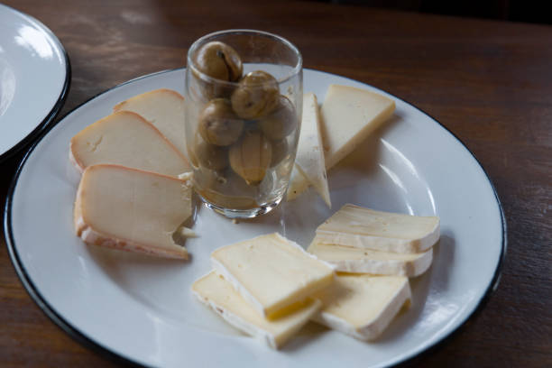 istock Appetizer with cheeses tomato garlic bread and olives in Andorra 2174411356