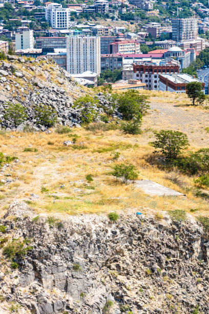 istock rock base of Cascade and district in Yerevan 2174420997
