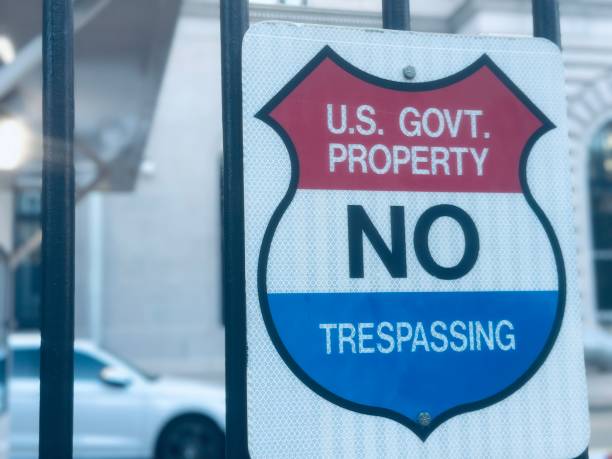 istock Government Property Sign 2174423522