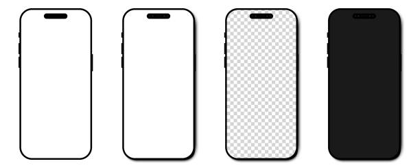 bildbanksillustrationer, clip art samt tecknat material och ikoner med new mockup phone. mobile phone. realistic vector newest version of smartphone. vector illustration - brand name smart phone
