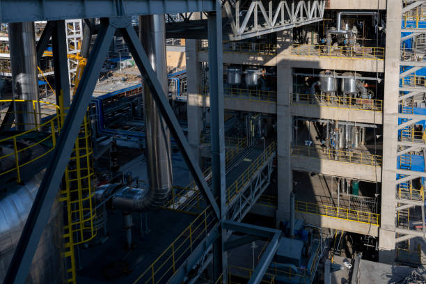 istock Chemical plant buildings under construction 2174427261