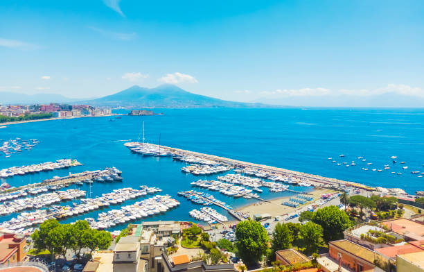 istock Blue sky over Naples shoreline in springtime 2174427556