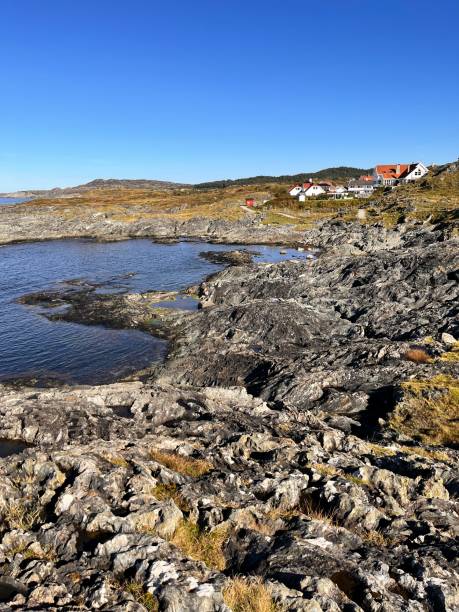 Rock outcrops along the Norwegian Coastline