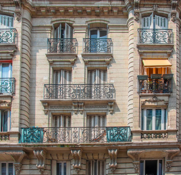 istock Elegant building facade in Paris 2174431930