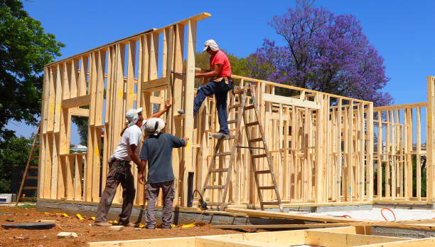Kibbutz Kfar Blum, North Israel - May 14, 2014: Natural wooden environmentally friendly house construction. North of Israel is natural tourism and recreation's area
