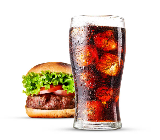 istock A classic combination of a cola and hamburger 2174439741