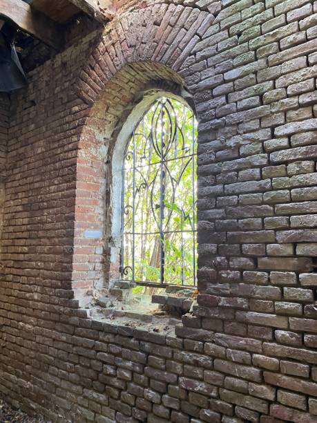 istock ruins interior of the old church 2174455717