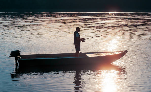 istock Man fishing on the river 2174457038