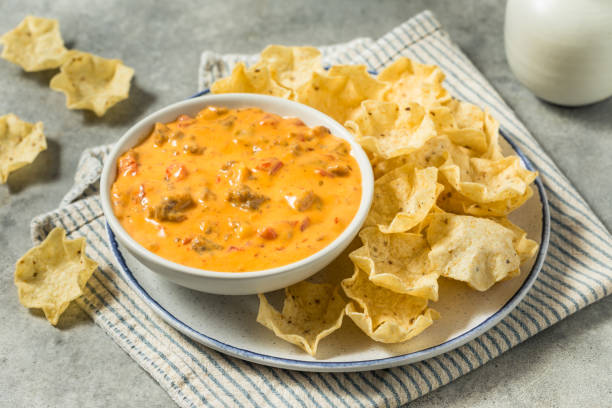 Homemade Mexican Spicy Cheese Queso Dip