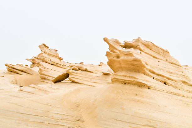 Fossil Dunes Structures. Abu Dhabi, UAE. Famous travel destination outside capitsl