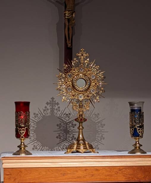 istock Monstrance in an Adoration Chapel 2174458442
