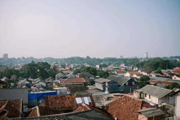 istock A restaurant rooftop venue showcasing a stunning cityscape view below 2174461266