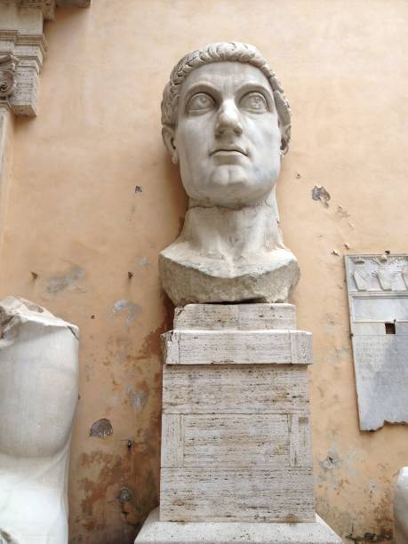 istock Marble bust of a man in Rome 2174470091