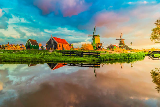 istock skyline of old town Zaanse Schans 2174471446
