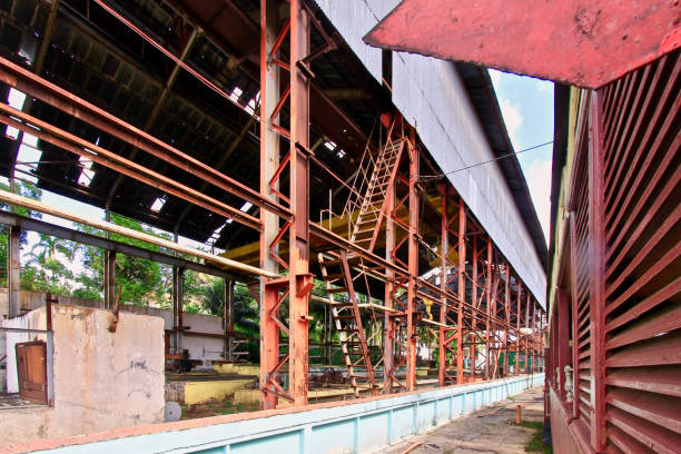 istock an industrial or abandoned factory-like structure 2174471463