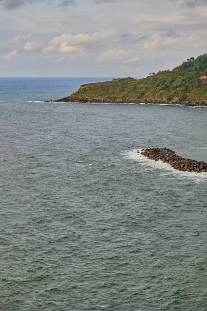 istock View from Mount Urgul to the breakwater and cape covered with vegetation 2174479268