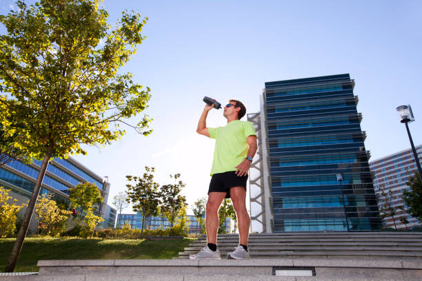 istock Man running at the city 2174487353