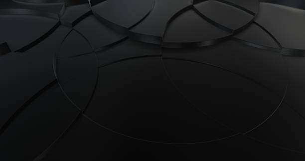istock Black abstract layer geometric illustration background for business or corporate template. perfect for event or presentation background. 3D rendering 2174492054