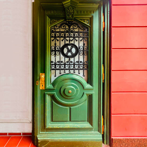 istock Green Doorways Poland Close-up 2174502283