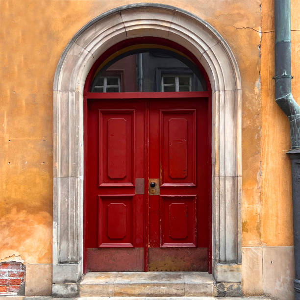 istock Red Doorway Poland 2174511635