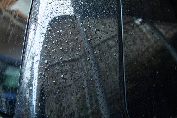istock Car part after rain. Water drops 2174524130