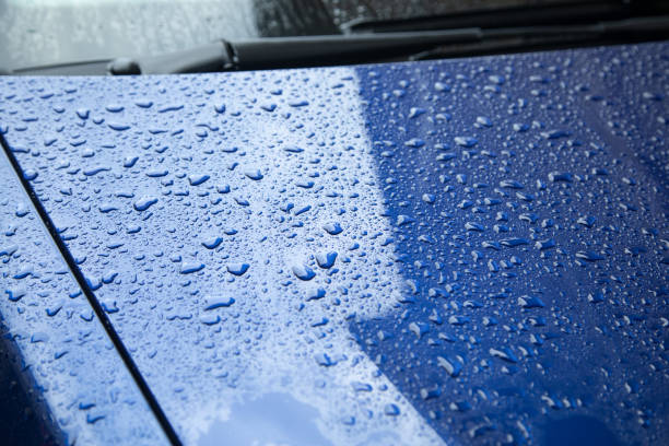 istock Car part after rain. Water drops 2174524131
