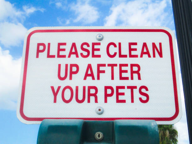 istock Please Clean Up After Your Pets Metal Sign 2174533423